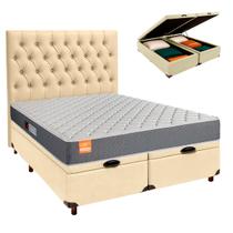 Kit Cama Box Bau + Cabeceira + Colchão Queen D23 - Pro - Inducol Kit Cama Box Bau + Cabeceira + Colchão Queen D23 - Pro - Inducol