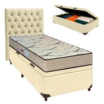Kit Cama Box Bau + Cabeceira + Colchão Solteiro D33 - Maxsono - Paropas