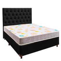 Kit Cama Box + Cabeceira + Colchão Casal D20 - D20 - Inducol