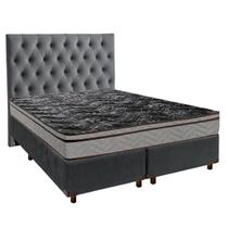 Kit Cama Box + Cabeceira + Colchão Casal D28 - Conforto - Paropas Kit Cama Box + Cabeceira + Colchão Casal D28 - Conforto - Paropas