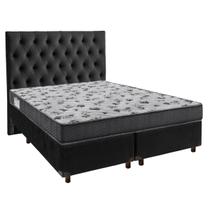 Kit Cama Box + Cabeceira + Colchão Casal D33 - Iso100 - Ortobom