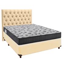 Kit Cama Box + Cabeceira + Colchão Casal D33 - Iso100 - Ortobom