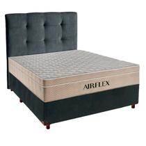 Kit Cama Box + Cabeceira + Colchão Casal Molas Ensacadas - Airflex Kit Cama Box + Cabeceira + Colchão Casal Molas Ensacadas - Airflex