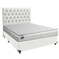 Kit Cama Box + Cabeceira + Colchão Casal Molas Ensacadas - Hanover - Inducol