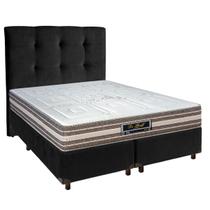 Kit Cama Box + Cabeceira + Colchão Casal Molas Ensacadas - Legriff - Sankonfort