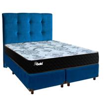 Kit Cama Box + Cabeceira + Colchão Casal Molas Ensacadas - Life Gold - Paropas Kit Cama Box + Cabeceira + Colchão Casal Molas Ensacadas - Life Gold - Paropas