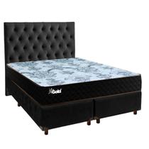 Kit Cama Box + Cabeceira + Colchão Casal Molas Ensacadas - Life Gold - Paropas Kit Cama Box + Cabeceira + Colchão Casal Molas Ensacadas - Life Gold - Paropas