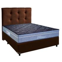 Kit Cama Box + Cabeceira + Colchão Casal Molas Ensacadas - Petrus - Paropas Kit Cama Box + Cabeceira + Colchão Casal Molas Ensacadas - Petrus - Paropas