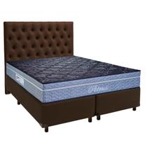 Kit Cama Box + Cabeceira + Colchão Queen Molas Ensacadas - Petrus - Paropas Kit Cama Box + Cabeceira + Colchão Queen Molas Ensacadas - Petrus - Paropas