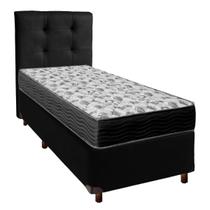 Kit Cama Box + Cabeceira + Colchão Solteiro D33 - Iso100 - Ortobom