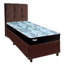 Kit Cama Box + Cabeceira + Colchão Solteiro Molas Ensacadas - Life Gold - Paropas