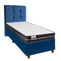 Kit Cama Box + Cabeceira + Colchão Solteiro Molas Ultralastic - Bogota - Inducol