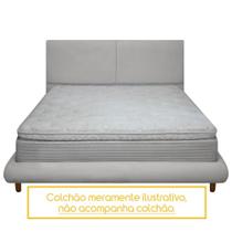 Kit Cama Box e Cabeceira Napole King Size 208cm Bouclê