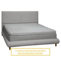 Kit Cama Box e Cabeceira Napole Quarto Casal 153cm Bouclê