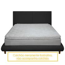 Kit Cama Box e Cabeceira Orgânica Napole Queen Size 173cm Bouclê
