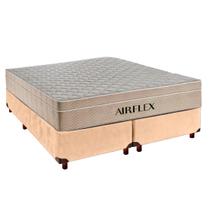 Kit Cama Box e Colchão Molas Ensacadas Queen Airflex Perola Kit Cama Box e Colchão Molas Ensacadas Queen Airflex Perola
