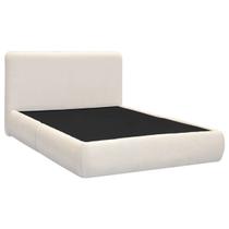 Kit Cama Box King Size + Cabeceira Orgânica Moscou 195cm Bouclê - SOFA STORE