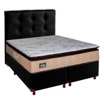 Kit Cama Box Queen Com Colchão Luxe D33 Hellen + Cabeceira Kit Cama Box Queen Com Colchão Luxe D33 Hellen + Cabeceira