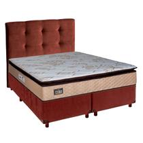Kit Cama Box Queen Com Colchão Luxe D33 Hellen + Cabeceira Kit Cama Box Queen Com Colchão Luxe D33 Hellen + Cabeceira