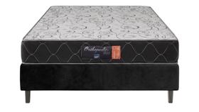 Kit Cama Box Solteiro Suede Preto + Colchão Supreme EPS + D33 Orthopedic 20 - 78x188 - Comfort Prime Kit Cama Box Solteiro Suede Preto + Colchão Supreme EPS + D33 Orthopedic 20 - 78x188 - Comfort Prime