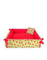 kit cama caminha pet cães e gatos+brinde(almofada)