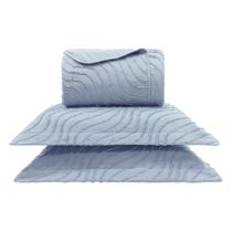 Kit cama casal aspen supreme - ondas azul