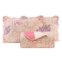 Kit cama casal ultra lisse belle - rosa est.