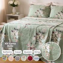 Kit cama casal ultra lisse belle - verde est. Kit cama casal ultra lisse belle - verde est.