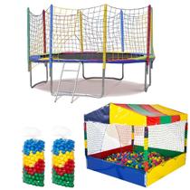 Kit Cama Elástica 3,05m Piscina de Bolinhas 1,50m 1000 Bolinhas Kit Cama Elástica 3,05m Piscina de Bolinhas 1,50m 1000 Bolinhas