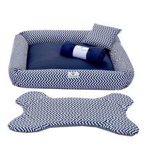 Kit Cama Pet para Cachorro ou Gato Porte Grande Chevron