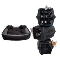 Kit Cama pet para caes cachorro gatos suede confortavel fundo impermeavel + Caixa de transporte Kit Cama pet para caes cachorro gatos suede confortavel fundo impermeavel + Caixa de transporte