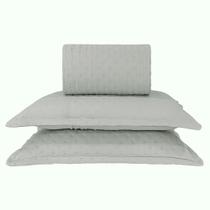 Kit cama queen delicato - cinza