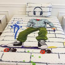 Kit Cama Solteiro Fantasy - SKATE Kit Cama Solteiro Fantasy - SKATE