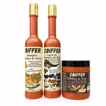 Kit Camafeu De Nozes Coiffer 3 Passos Cabelos Quebradiços Kit Camafeu De Nozes Coiffer 3 Passos Cabelos Quebradiços