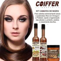 Kit Camafeu De Nozes Coiffer 3 Passos Cabelos Quebradiços Kit Camafeu De Nozes Coiffer 3 Passos Cabelos Quebradiços