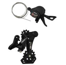 Kit Câmbio Traseiro E Passador Alavanca Bicicleta Gta 12v