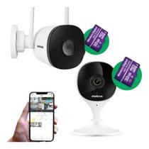 Kit Câmera 1 Interna 1 Externa Mibo C/ Cartão 32gb Intelbras