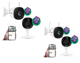 Kit Câmera 2 Interna 2 Externa Mibo C/ Cartão 32gb Intelbras