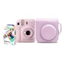 Kit Câmera Analógica Fujifilm Instax Mini 12 Lilás Mermaid com Bolsa e Pack com 10 Filmes Kit Câmera Analógica Fujifilm Instax Mini 12 Lilás Mermaid com Bolsa e Pack com 10 Filmes