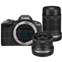 Kit Câmera Canon Eos R50 4k Mirrorless Com Lentes 18-45mm + 55-210mm