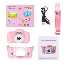Kit Câmera Cartão Memoria 8GBInfantil Mini Efeitos Fotos Voz Recarregável Com Capa Foto Filma Kit Câmera Cartão Memoria 8GBInfantil Mini Efeitos Fotos Voz Recarregável Com Capa Foto Filma
