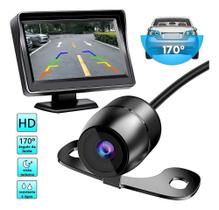 Kit Câmera De Ré Hd Visão Noturna + Visor Lcd 4.3 Polegadas