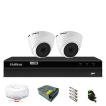 Kit Câmera de Segurança Intelbras com 2 Câmeras de Segurança Dome 720p