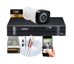 Kit Camera Externa Bullet Full Hd 1080p Dvr Intelbras Sem Hd Kit Camera Externa Bullet Full Hd 1080p Dvr Intelbras Sem Hd