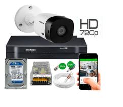 Kit Camera Externa Bullet vhc 1120b Hd 720p Dvr Intelbras C/Hd 160gb Kit Camera Externa Bullet vhc 1120b Hd 720p Dvr Intelbras C/Hd 160gb