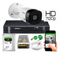 Kit Camera Externa Bullet vhc 1120b Hd 720p Dvr Intelbras C/Hd 1Tb Kit Camera Externa Bullet vhc 1120b Hd 720p Dvr Intelbras C/Hd 1Tb