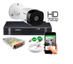 Kit Camera Externa Bullet vhc 1120b Hd 720p Dvr Intelbras S/Hd Kit Camera Externa Bullet vhc 1120b Hd 720p Dvr Intelbras S/Hd