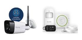 Kit Camera Externa Wi-Fi com Inteligencia FULLHD - ELSYS + Kit Alarme - ELSYS