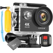 Kit Câmera Filmadora Eken H9R 4K Wi-Fi + 32GB + Bastão flutuante Estabilizador de Imagem EIS Controle Remoto