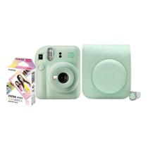 Kit Câmera Fujifilm Instax Mini 12 + 10 Filmes + Bolsa Verde